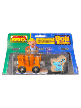 Vintage Brio Bob the Builder Playset with Dizzy and Pilchard NWT Sealed